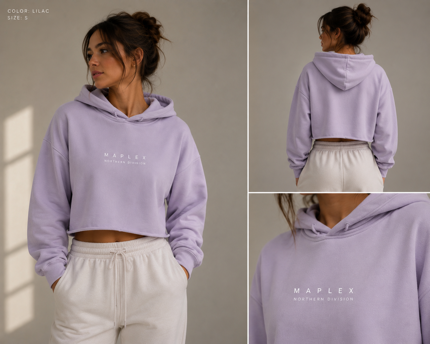 MAPLEX Crop Hoodie
