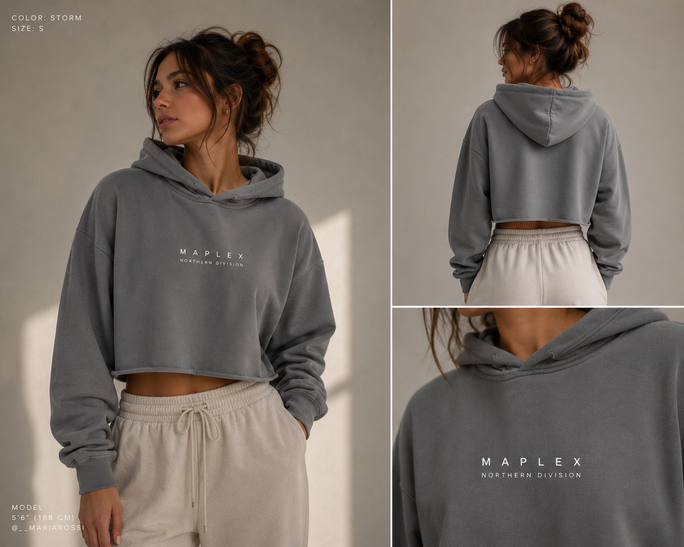 MAPLEX Crop Hoodie